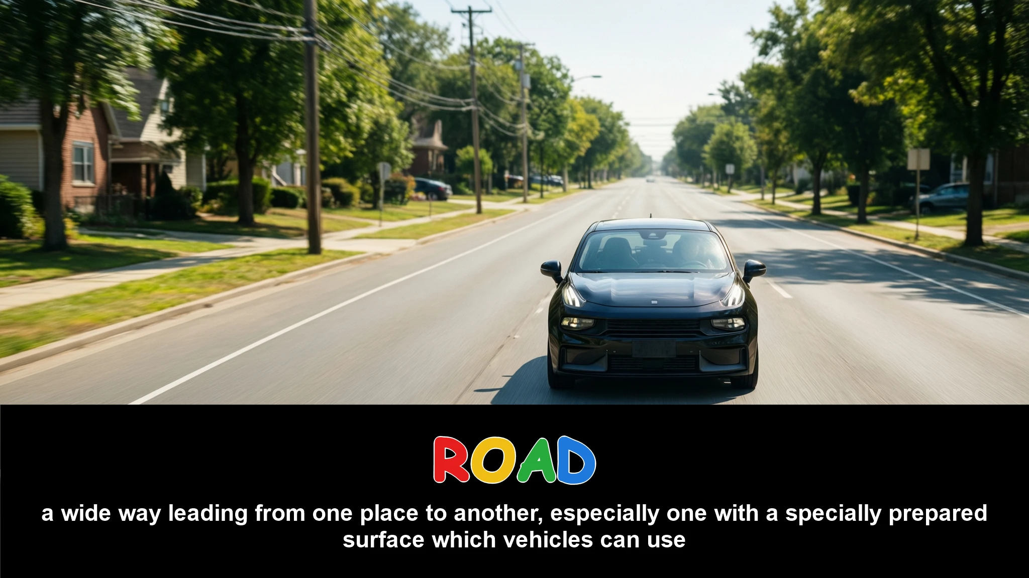 English Illustration for road